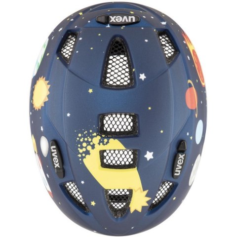 Kask rowerowy dziecięcy uvex kid 2 cc dk.blue rocket m.46-52 cm