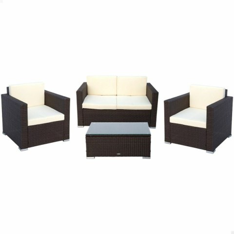 Meble ogrodowe Aktive Czarny Krem 128 x 72 cm