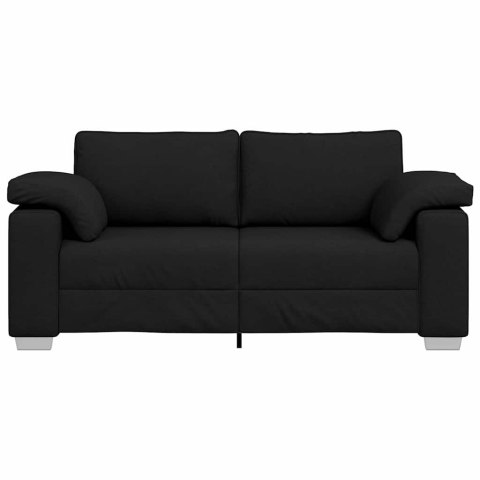 Sofa dwuosobowa Czarny 180 cm tkanina