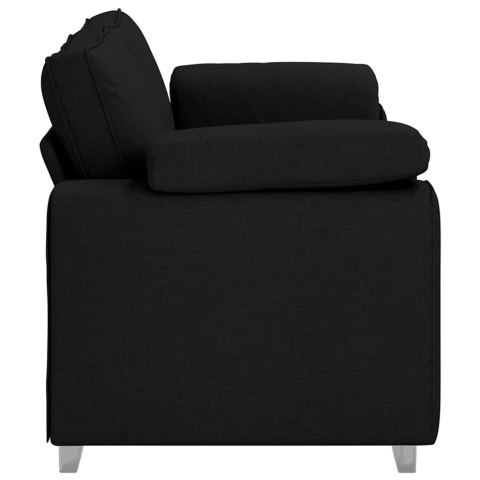 Sofa dwuosobowa Czarny 180 cm tkanina