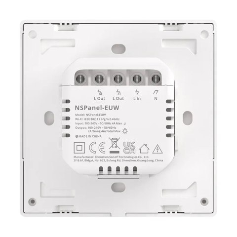 Przełącznik ścienny SONOFF NSPanel Wi-Fi (biały)