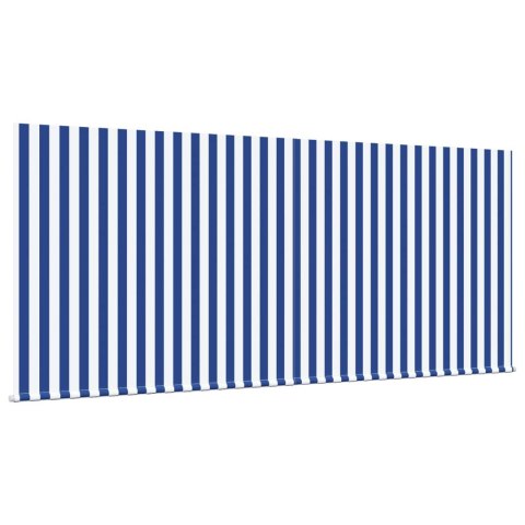 Markiza zwijana Niebieski i biały 300 x 200 cm