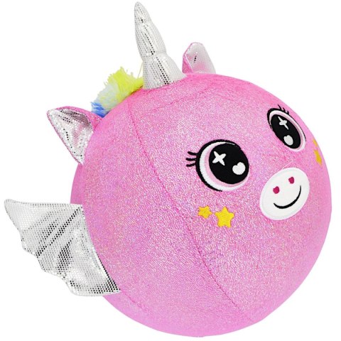 PIŁKA EMOJI 23CM JEDNOROŻEC RÓŻOWA