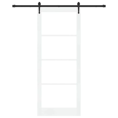Drzwi przesuwne Biały i czarny 93 x 232 cm