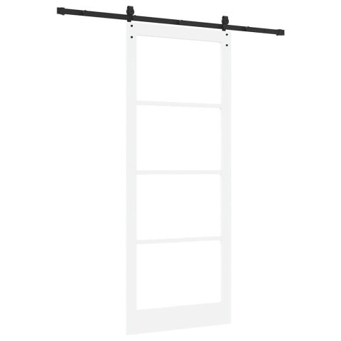 Drzwi przesuwne Biały i czarny 93 x 232 cm