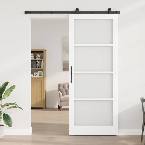 Drzwi przesuwne ORKDAL Biały i czarny 93 x 232 cm
