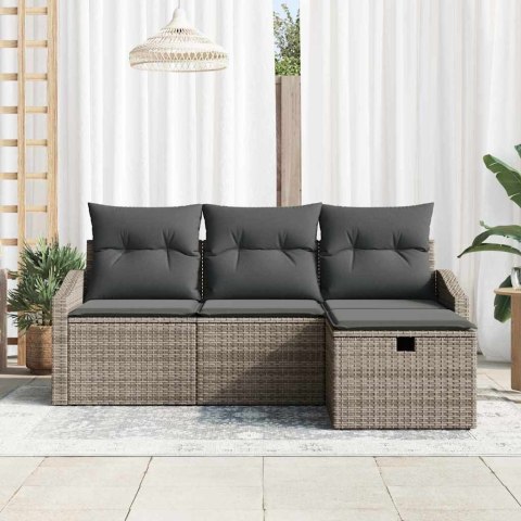 Zestaw Sof z poduszką 4 pcs polirattan