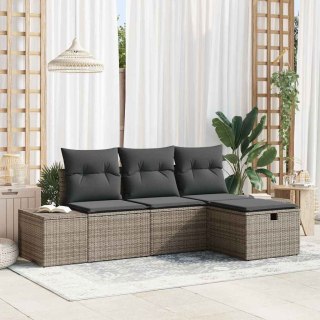 Zestaw Sof z poduszką 4 pcs polirattan