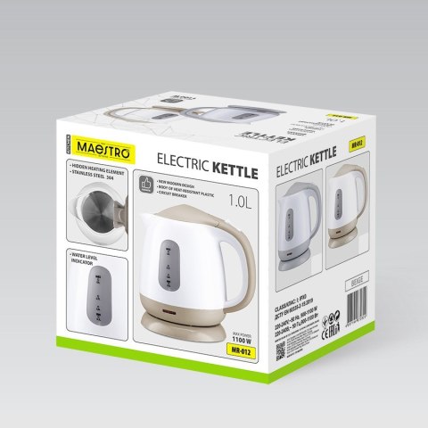 Czajnik elektryczny 1L 1100W MR-012-BEIGE MAESTRO