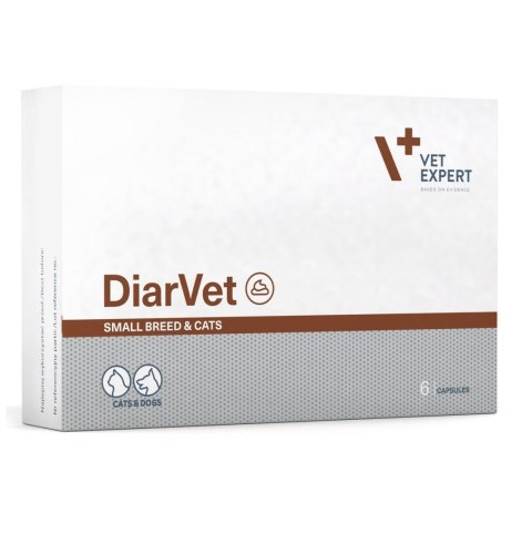 VetExpert Diarvet Small Breed and Cats 6 caps.