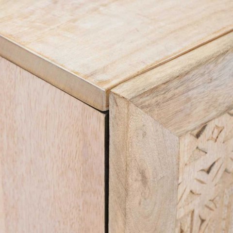 Bufet 3 pcs Biały 180 x 33,5 x 75 cm lite drewno mango