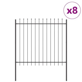 Ogrodzenie Ogrodowe 8 pcs Szary 13,6 x 1,5 m