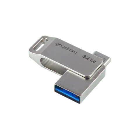 Pendrive Goodram USB + USB C 32GB srebrny