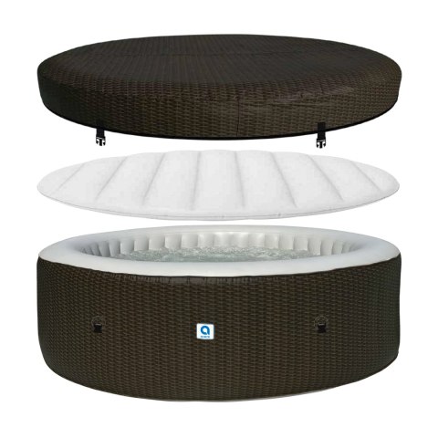 Spa ogrodowe, jacuzzi pompowane AVENLI NICE 6 osobowe 204x70 brąz
