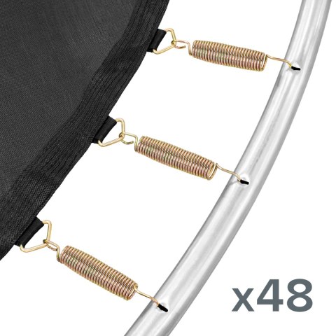 Trampolina Rebel Active PRO 8ft/244 cm, siatka, drabinka