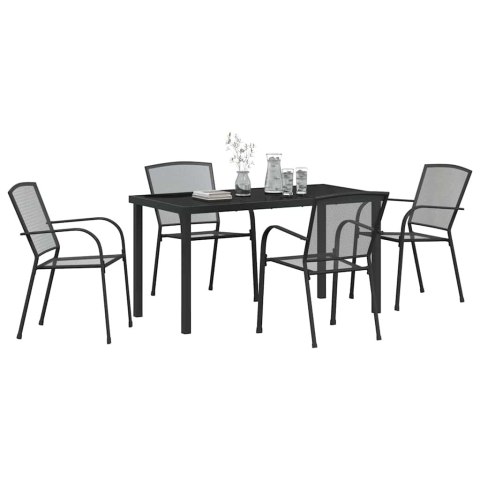 Zestaw do jadalni w ogrodzie 5 pcs Antracyt