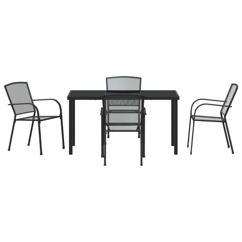 Zestaw do jadalni w ogrodzie 5 pcs Antracyt