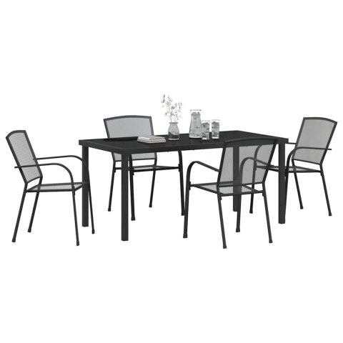 Zestaw do jadalni w ogrodzie 5 pcs Antracyt