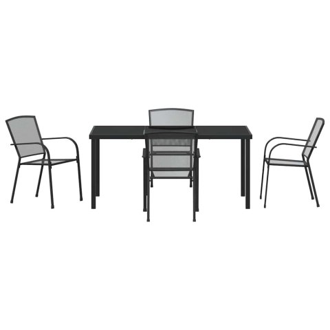 Zestaw do jadalni w ogrodzie 5 pcs Antracyt