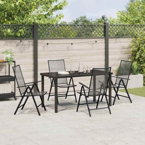 Zestaw do jadalni w ogrodzie 5 pcs Antracyt