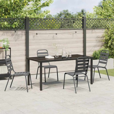 Zestaw do jadalni w ogrodzie 5 pcs Antracyt