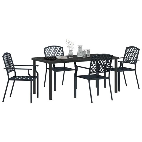 Zestaw do jadalni w ogrodzie 5 pcs Antracyt