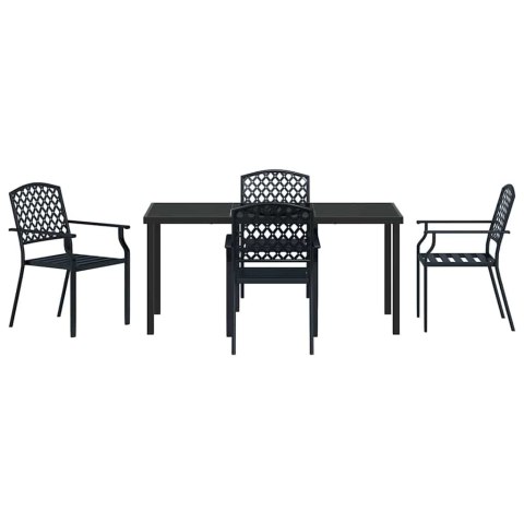 Zestaw do jadalni w ogrodzie 5 pcs Antracyt