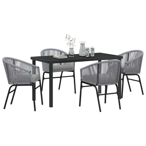 Zestaw do jadalni w ogrodzie 5 pcs Antracyt