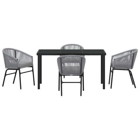 Zestaw do jadalni w ogrodzie 5 pcs Antracyt