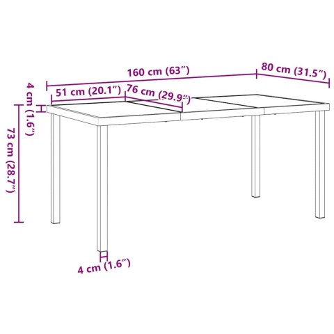 Zestaw stół i krzesła z poduszką 7 pcs Szary Rattan PE