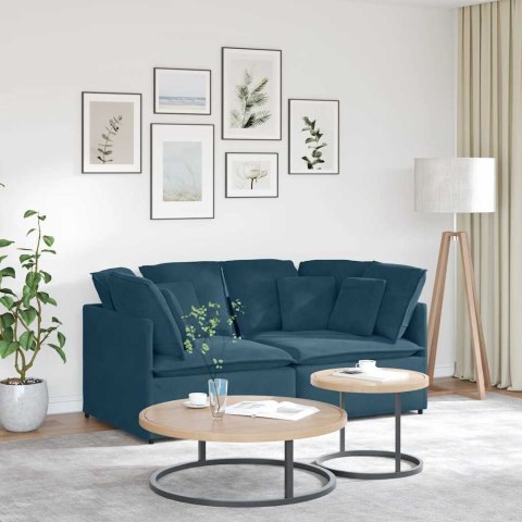 Sofa modułowa z poduszkami Velvet Blue