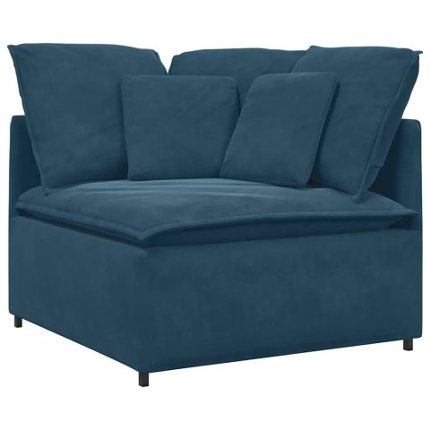 Sofa modułowa z poduszkami Velvet Blue