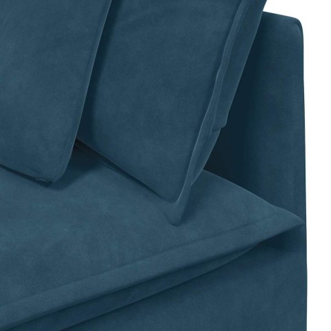 Sofa modułowa z poduszkami Velvet Blue