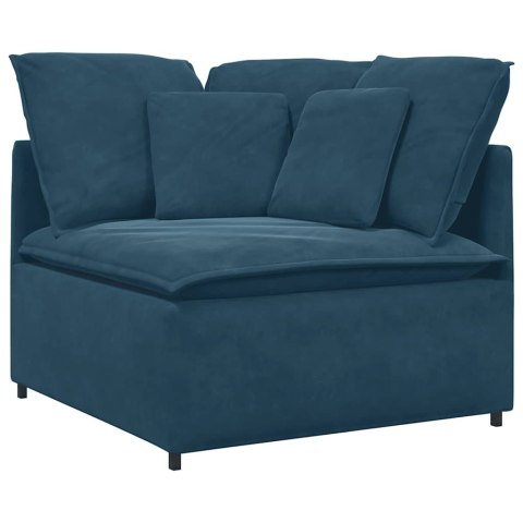 Sofa modułowa z poduszkami Velvet Blue