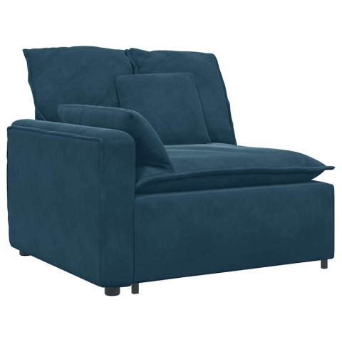 Sofa modułowa z poduszkami Velvet Blue