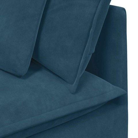 Sofa modułowa z poduszkami Velvet Blue