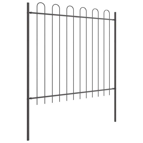 Ogrodzenie Ogrodowe 8 pcs Szary 13,6 x 1,5 m