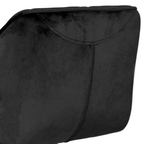 Krzesło barowe GRAPPO BLACK czarne VELVET