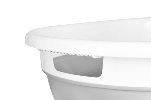 Miska składana owalna AIDA biało-szara 25L COMPACT