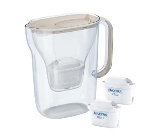 Dzbanek filtrujący Brita Style Essential+2 wkłady MaxtraPro PP (2,4l; piaskowy)