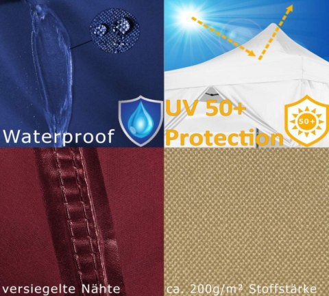Namiot ogrodowy nożycowy INSTENT BASIC 3x3 m + 2 ścianki