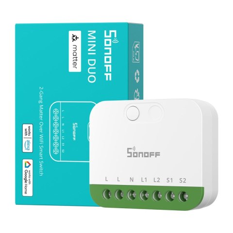 Przełącznik SONOFF MINI-2GS 2-kanałowy Matter