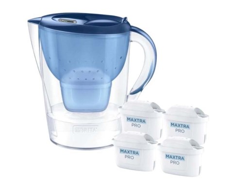 Dzbanek filtrujący Brita Marella+4wkłady MaxtraProPP (2,4l; niebieski)