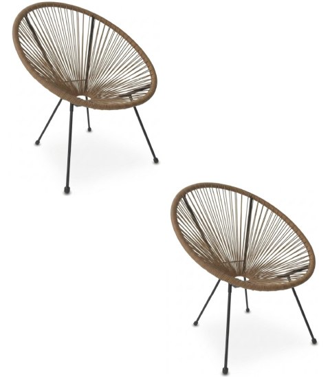 Krzesło BRASIL - rattan x 2