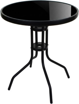 Stół ISLAND Okrągły 60cm - czarny blat