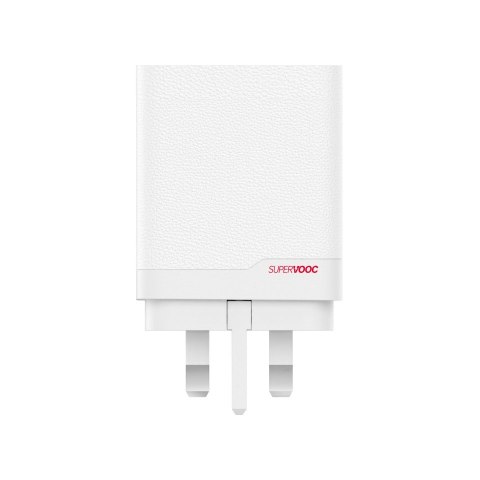 Ładowarka sieciowa OnePlus SuperVOOC GaN Dual Charger 120W USB-A/USB-C + kabel USB-C 1m Biała (OUTLET)
