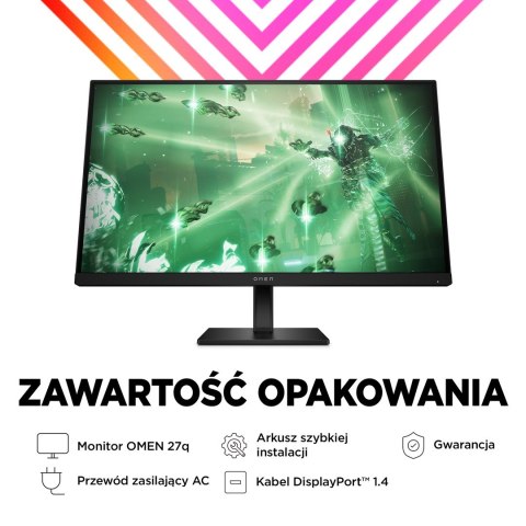 MONITOR HP LED, QHD 27" OMEN 27q (780H4E9) 165Hz (WYPRZEDAŻ)