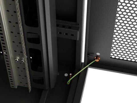 LANBERG INSTALACYJNA SZAFA STOJĄCA RACK 19" 47U 800X1200 CZARNA DRZWI PERFOROWANE LCD (FLAT PACK) V2