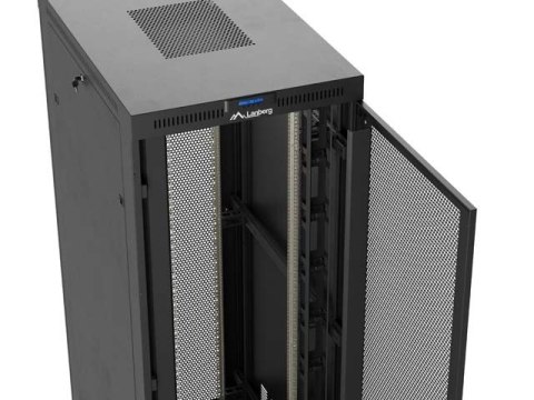 LANBERG INSTALACYJNA SZAFA STOJĄCA RACK 19" 47U 800X1200 CZARNA DRZWI PERFOROWANE LCD (FLAT PACK) V2