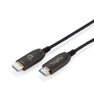 Kabel DIGITUS połączeniowy hybrydowy HDMI AOC HDMI-A męski-męski HDMI 2.1 UHD-2 8K@60Hz 48Gbps HDR, eARC, HDCP 2.2, CEC 15m